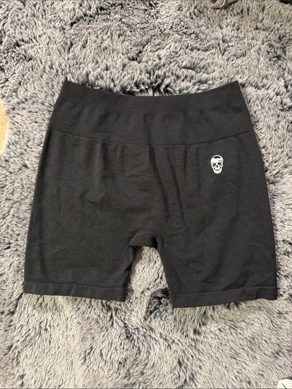 GYMREAPERS 💀 Charcoal Grey Biker Shorts